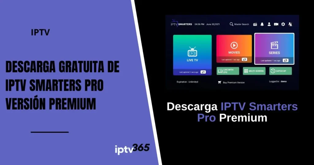 Descarga gratuita de IPTV Smarters Pro Versión Premium