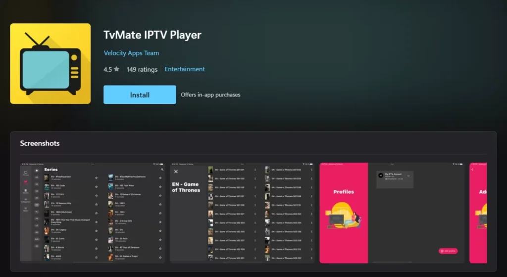 Las mejores aplicaciones para usar IPTV en Windows 2024-TvMate IPTV Player