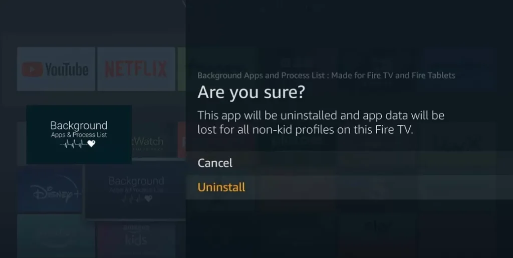 desinstalar aplicaciones en dispositivos Amazon Firestick y Fire TV