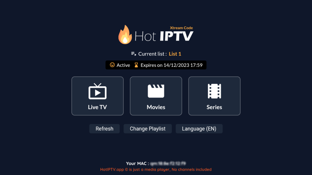 Configuración de cualquier app de IPTV en Smart TV (versión de pago):